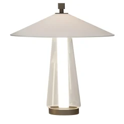 Asia Bronze & White Medium Table Lamp by Federico Peri