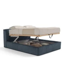 Astor 1909 Blue Storage Bed with Bench