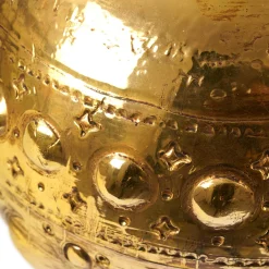 Astra gold Ceramic Vase by Gabriele Mengoni