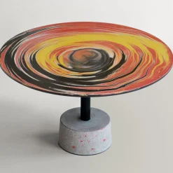 Astraliti Round Warm-Toned Metal Coffee Table #2