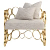 Astro Gold Brass Armchair by Galleria Flair Firenze