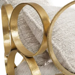 Astro Gold Brass Armchair by Galleria Flair Firenze