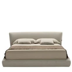 Athene Beige Fabric Bed