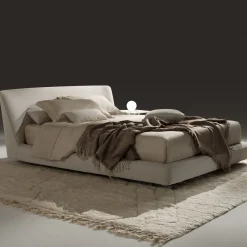 Athene Beige Fabric Bed