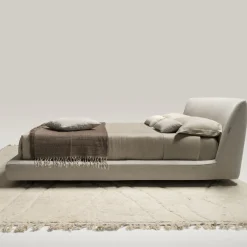 Athene Beige Fabric Bed