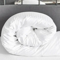 Athos Jacquard White US King Sheet Set