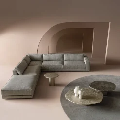 Atollo Bronze-Colored Textured Medium Coffee Table by CSM