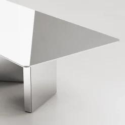 Atomic Gray Smoked Glass Dining Table