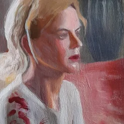 Attesa Oil on Canvas Painting