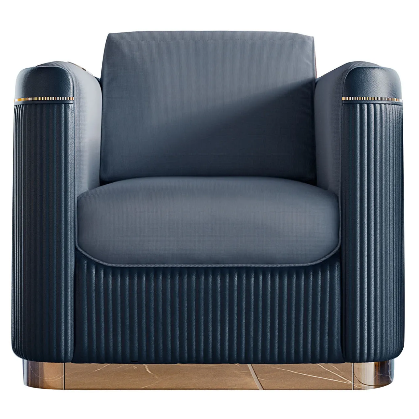 Augusta Cerulean Armchair