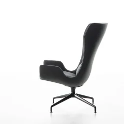Aura Black Armchair by Rainlight and Centro Progetti Tecno