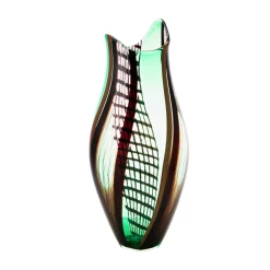 Aura di Murano Bud-Shaped Polychrome Glass Vase