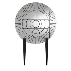 Aura Glass Bar Cabinet