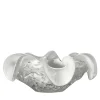 Aura White and Silver Ashtray