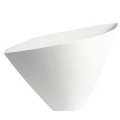 Aurica Matt White Clay Centerpiece