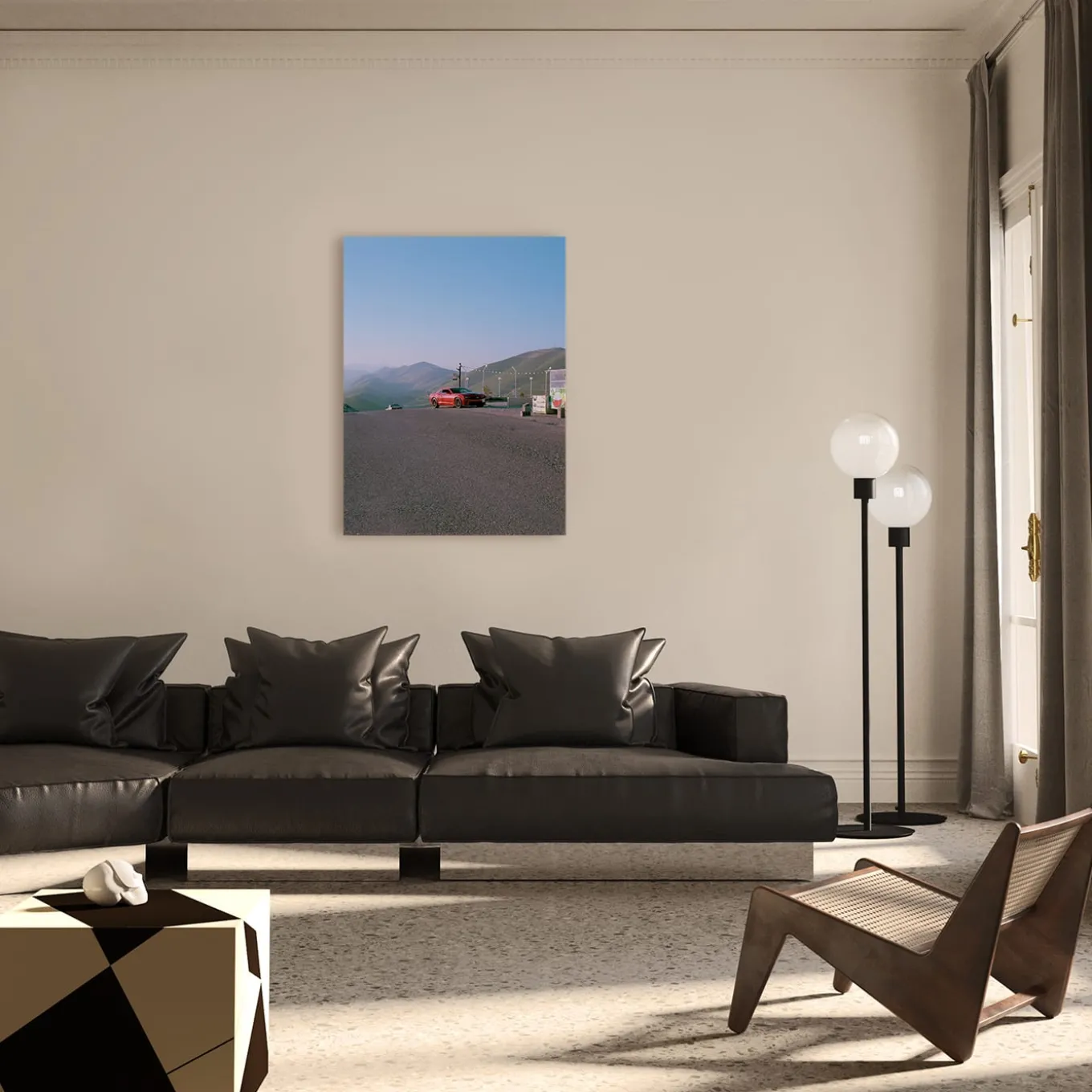 Automobile Rossa Photographic Print