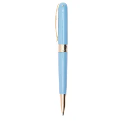 Avatar Fancy Light Blue Ballpoint Pen with Gold Trim