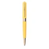 Avatar Fancy Yellow Ballpoint Pen with Gold Trim
