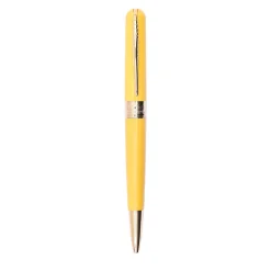 Avatar Fancy Yellow Ballpoint Pen with Gold Trim