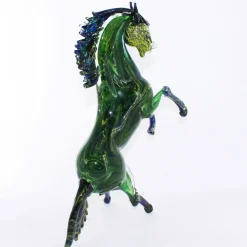 Aventurine Horse Green Murano Glass Sculpture