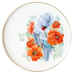 Avis Cacatua Blu Polychrome Large Plate