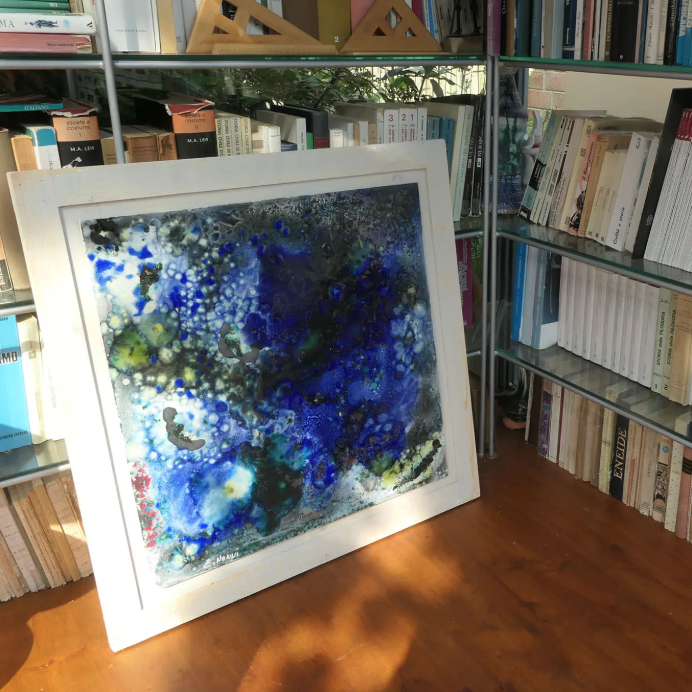 Avvistamenti Lunari - 2019 Decorative Ceramic Panel by Ennio Nonni