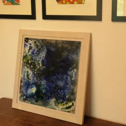 Avvistamenti Lunari - 2019 Decorative Ceramic Panel by Ennio Nonni