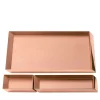 Axonometry Copper Tray Set by Elisa Giovannoni