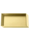 Axonometry Polished Brass Small Rectangular Tray By Elisa Giovannoni