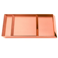 Axonometry Set of 2 Rose Trays By Elisa Giovannoni