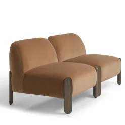 Babà Soft 875 Brown Lounge Chair by Emilio Nanni
