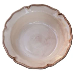 Babi Scalloped Brick-Red Serving Bowl