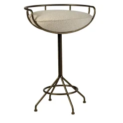 Back To Bronze White Stool