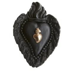 BAD ROMANCE BLACK CERAMIC HEART