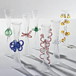 Bagatti Valsecchi Transparent & Blue Glass by Borek Sipek