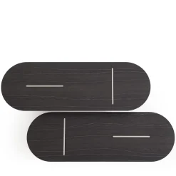 Baguette Low Rounded Oak Coffee Table