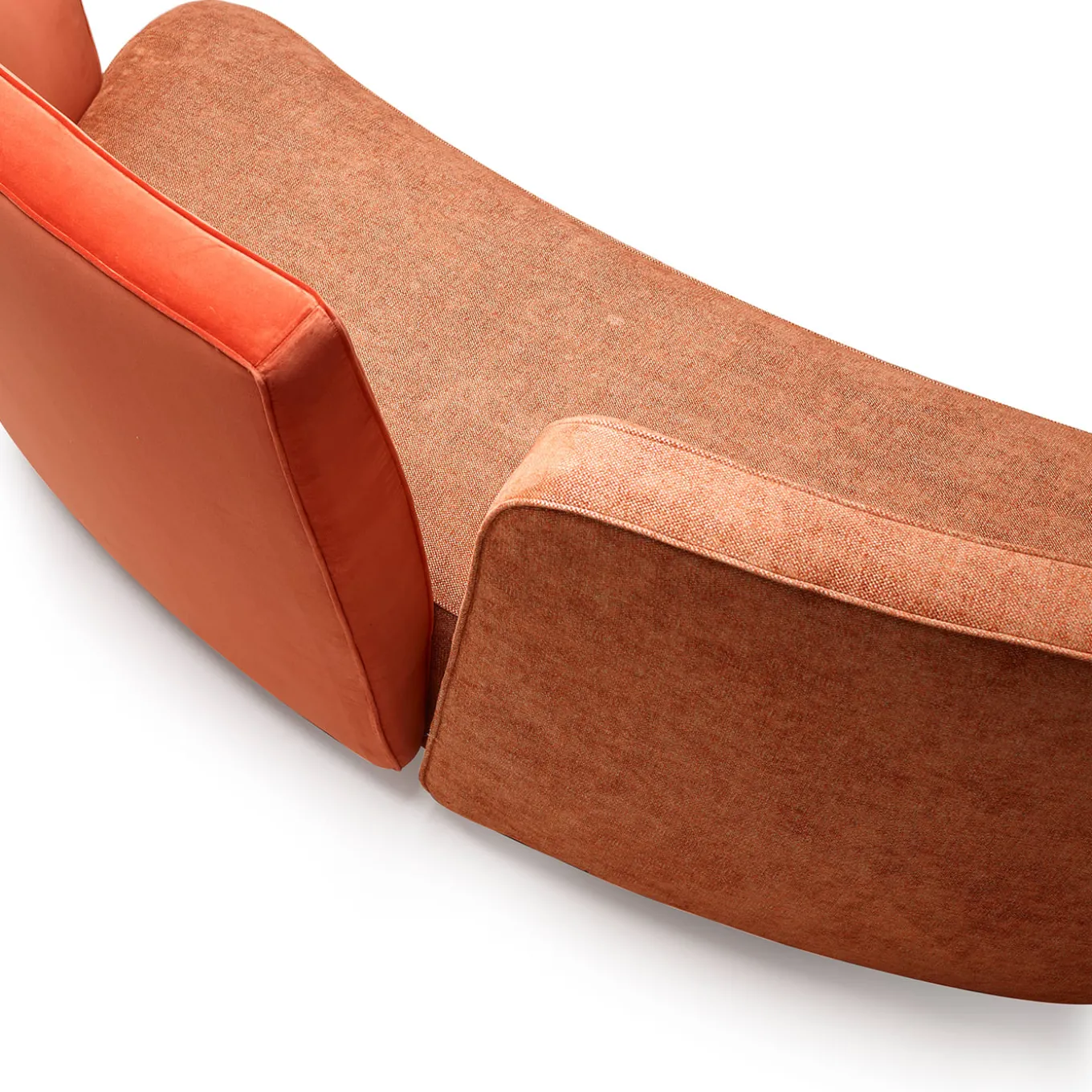 Baia Coral Fabric Sofa by La Récréation - P. A. Orecchioni Arch