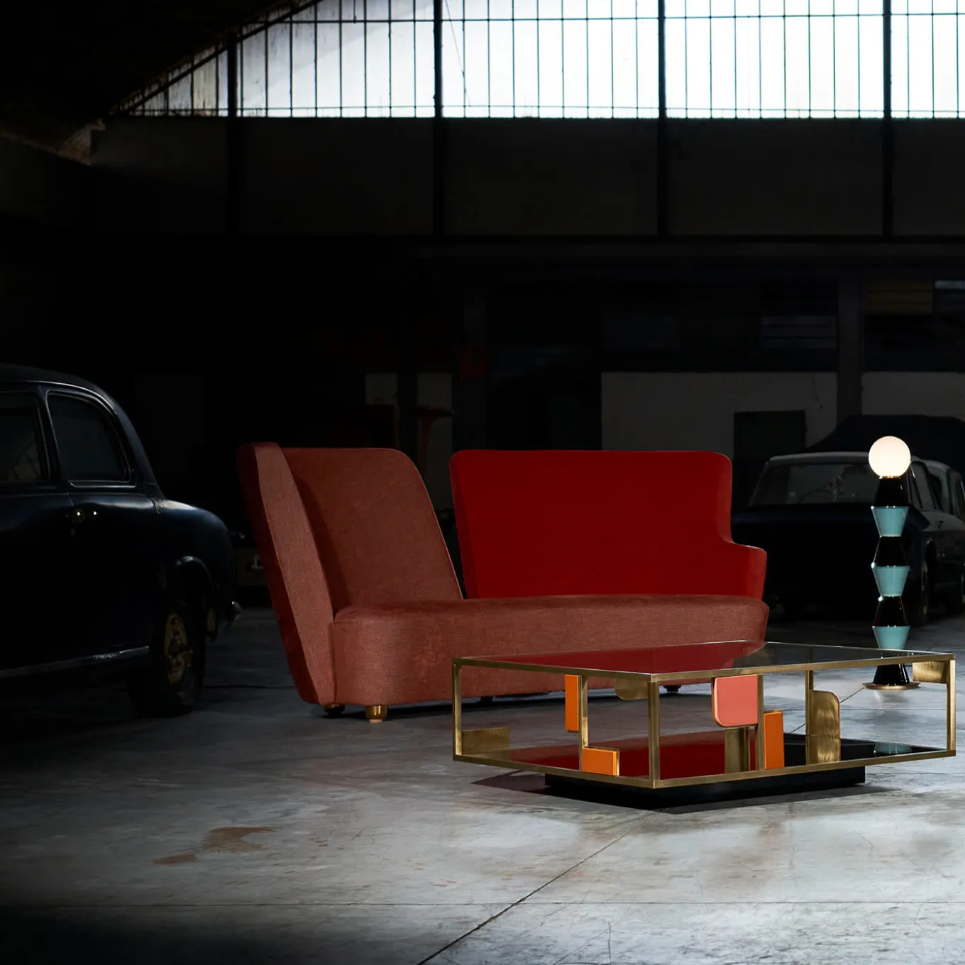 Baia Coral Fabric Sofa by La Récréation - P. A. Orecchioni Arch