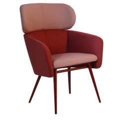 Balù XL Met Burgundy Chair By Emilio Nanni