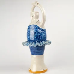 Ballerina Blue Ceramic Vase