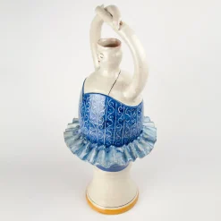 Ballerina Blue Ceramic Vase