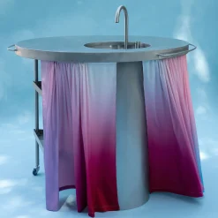 Ballerina Pink Steel Kitchen With Sink