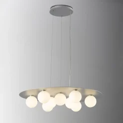 Balloons 9-Light Silvery Chandelier