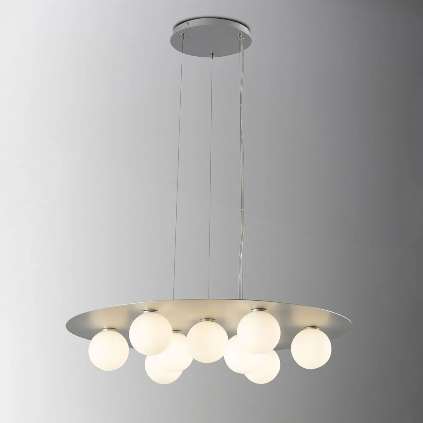 Balloons 9-Light Silvery Chandelier