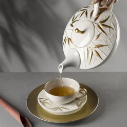 Bambù White Porcelain Teapot