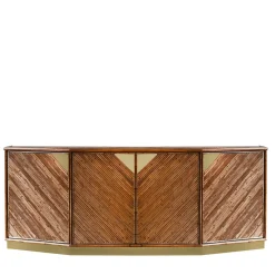 Bamboo & Brass Sideboard