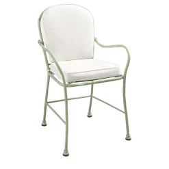 Bamboo Outdoor Chair in Stainless Steel