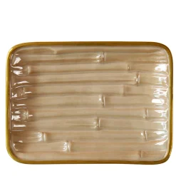 BAMBOO SOAP DISH - BEIGE