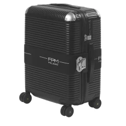 Bank Zip Deluxe Black Spinner 55 Medium Luggage