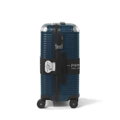 Bank Zip Deluxe Blue Spinner 55 Medium Luggage
